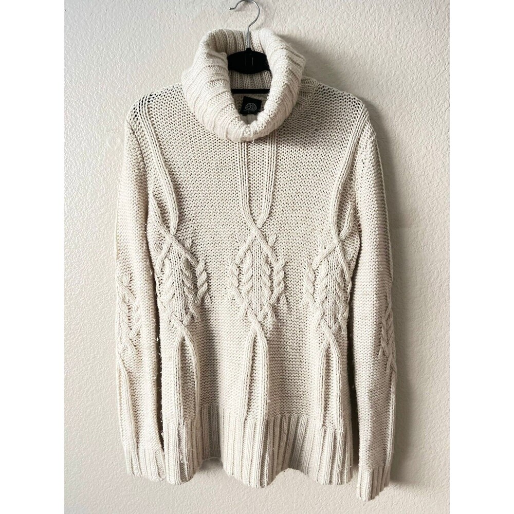 Bobeau Sweater Women S Wood Blend Turtleneck Design Long Sleeve